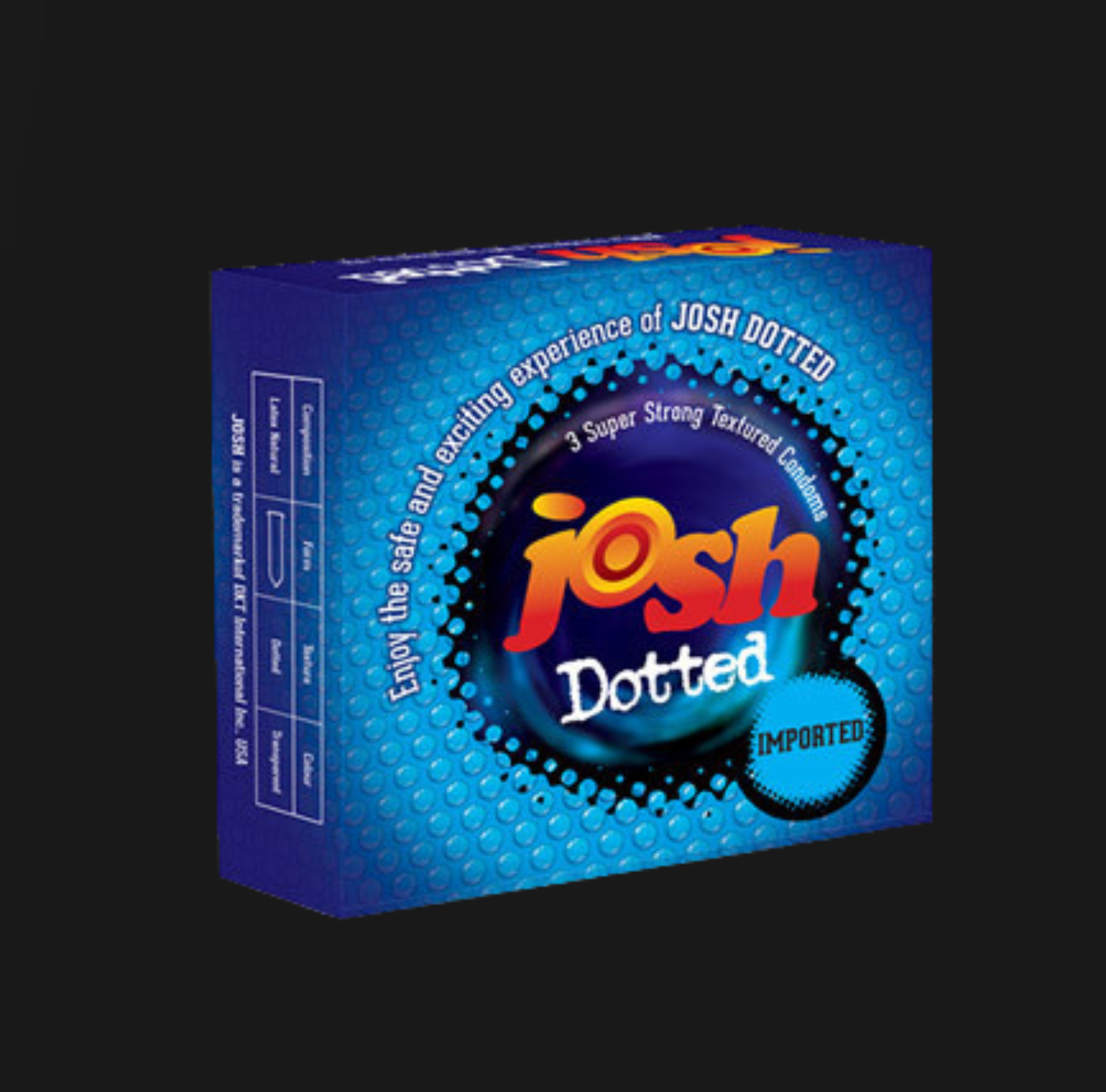 Josh Dotted Imported Condoms – Safe & Exciting Pleasure Josh Dotted Imported Condoms – Safe & Exciting Experience - Image 1